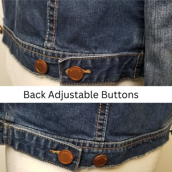 BLANK NYC Blue Denim Jacket In Diet Pill XS - Picture 7 of 16